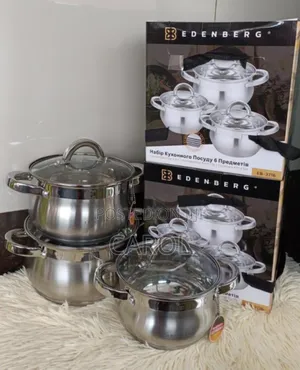 6 Pieces Edenburg Eb-3716 Stainless Steel Cookware Set