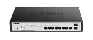 D-Link 8 Port Poe Gigabit Smart Managed Switch +Ports - DGS-F1100-10ps