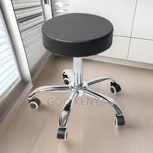 Home Kitchen Stool; Premium Leather Rolling Bar Stool For Home Or Bar