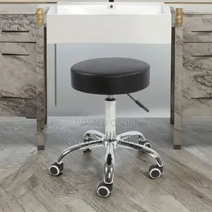 Home Kitchen Stool; Premium Leather Rolling Bar Stool For Home Or Bar