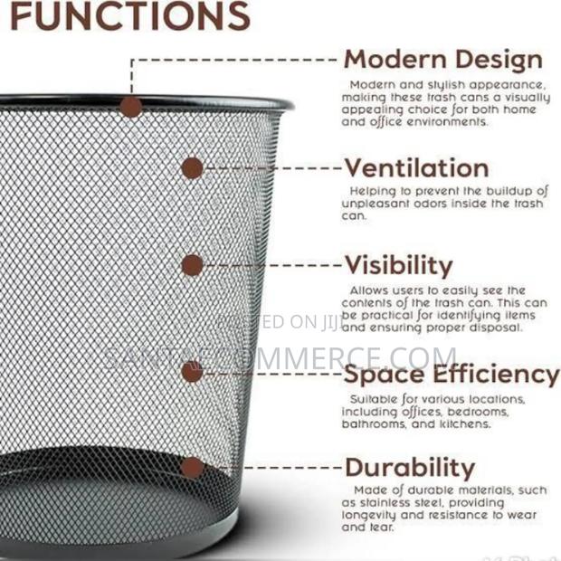 Metallic Mesh Dust Bin