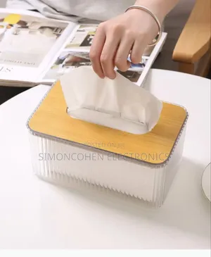 Transparent Water Ripple Tissue Box/Holder