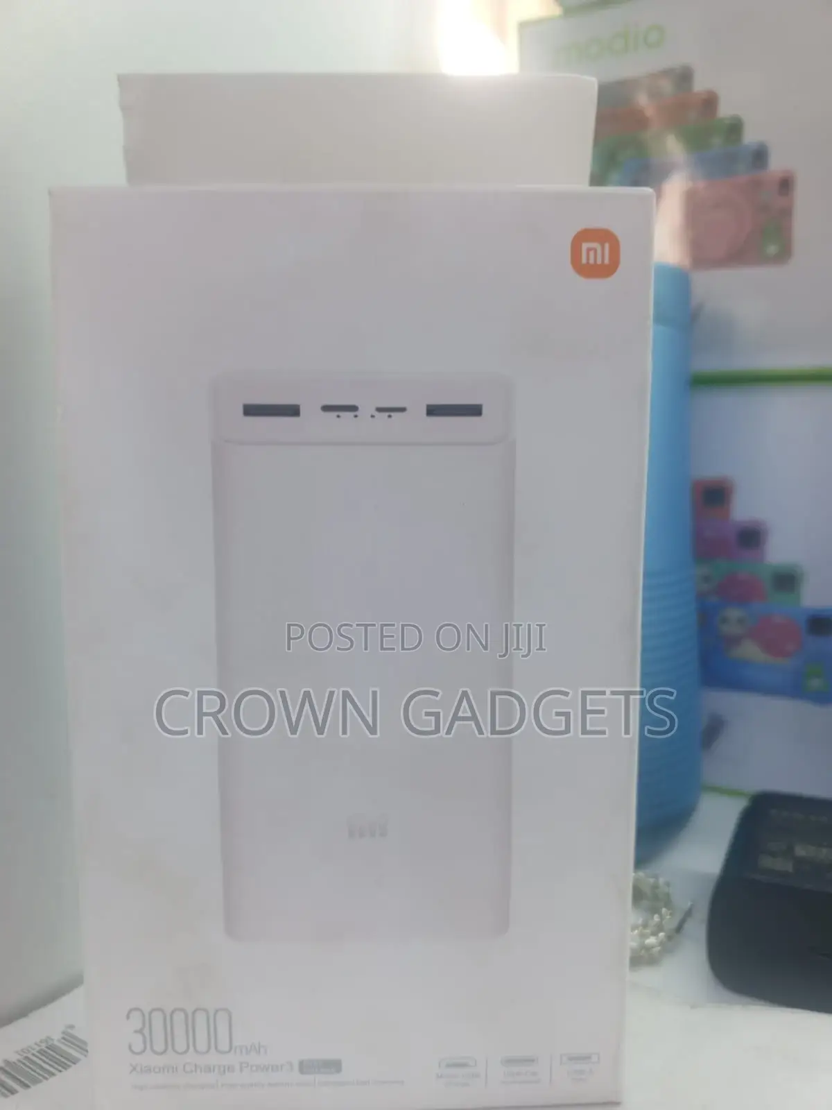 Portable Mi 30,000mah Powerbank for Emergency Smartphone Power
