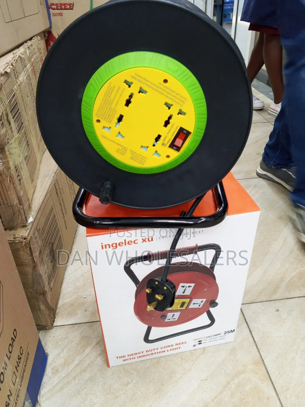 Extension Reel 25 Meters 2.5 Mm Cable Heavy