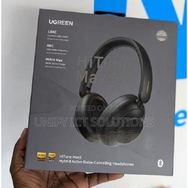 Ugreen Hitune Max5c Hybrid Active Noise-Cancelling Headphones - Black