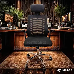 High Back Office Chair With Headrest – Premium Comfort