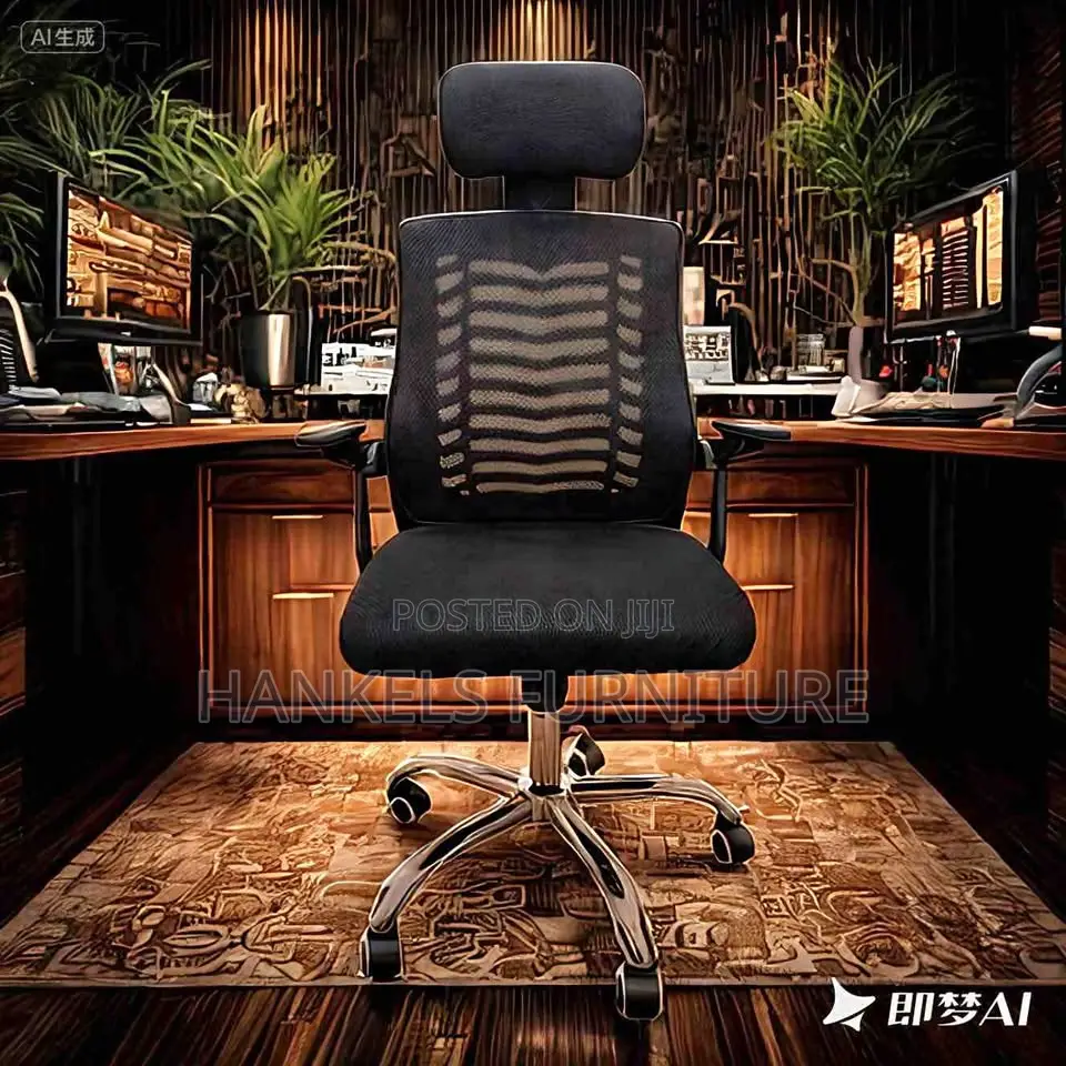 High Back Office Chair With Headrest – Premium Comfort