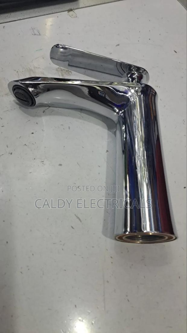 Modern Single-Lever Basin Mixer Tap.
