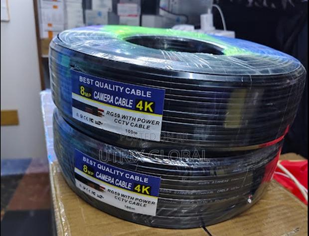 Cctv Rg59 Coaxial Cable With Power 100 Meters