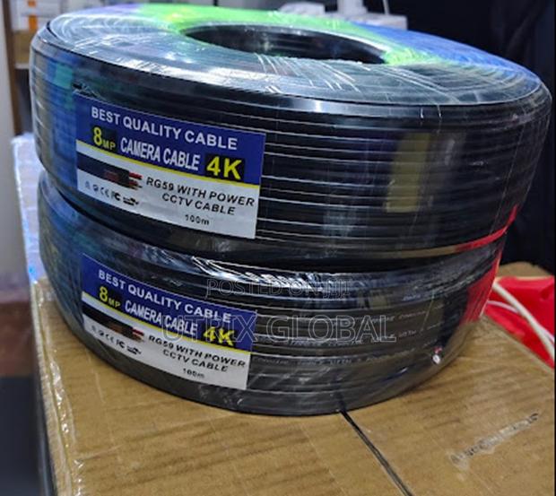 Professional Rg59 Cctv Cable With Power 100m