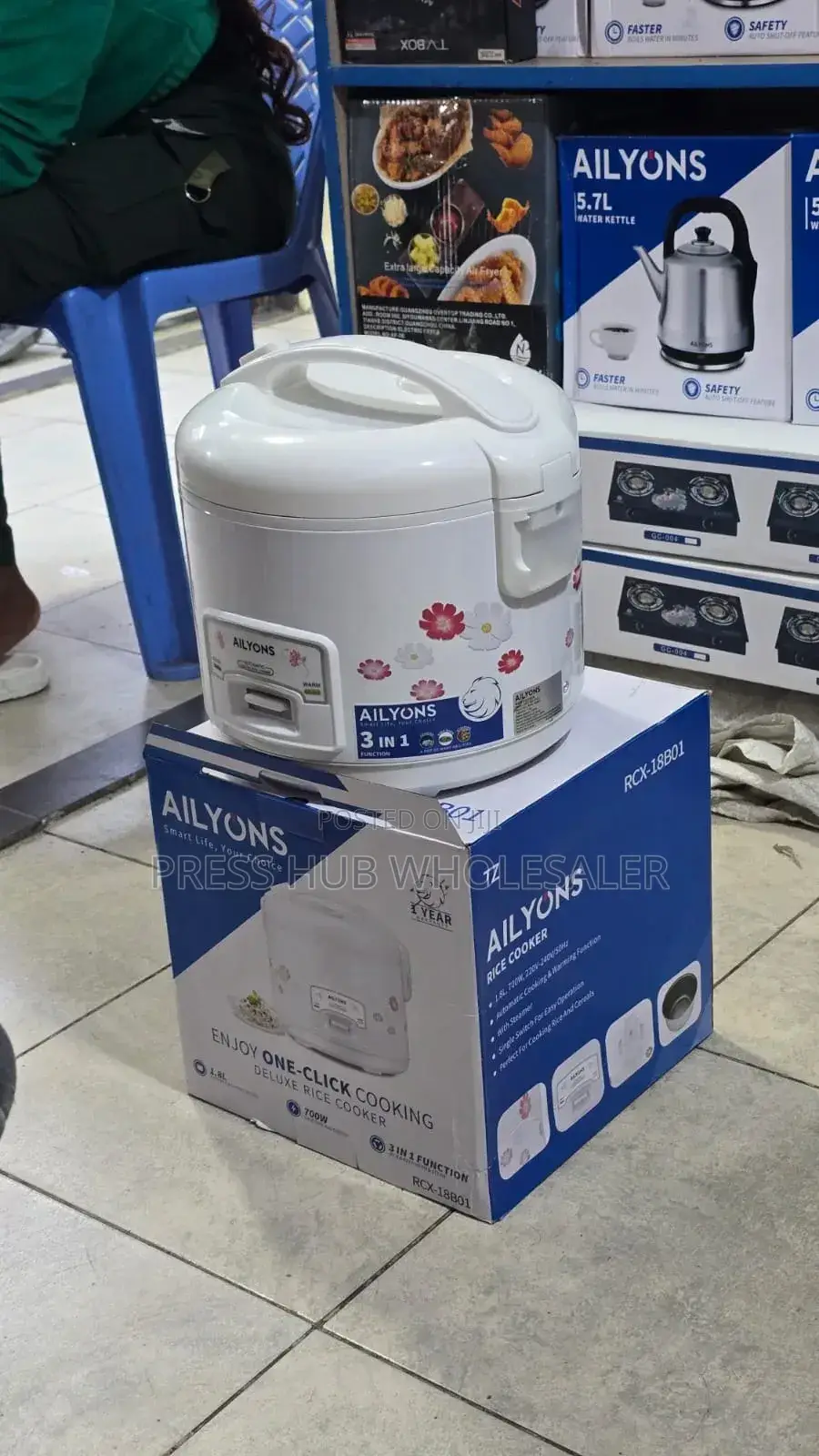 Ailyons 1.8l 3-in-1 Deluxe Electric Rice Cooker