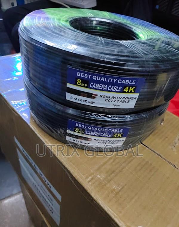 Rg59 Coaxial Cctv Cable With Power Full 100m Rol