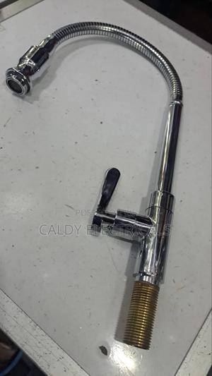 Flexible Rotating Single-Handle Kitchen Sink Faucet for Cold Water - thumbnail 2