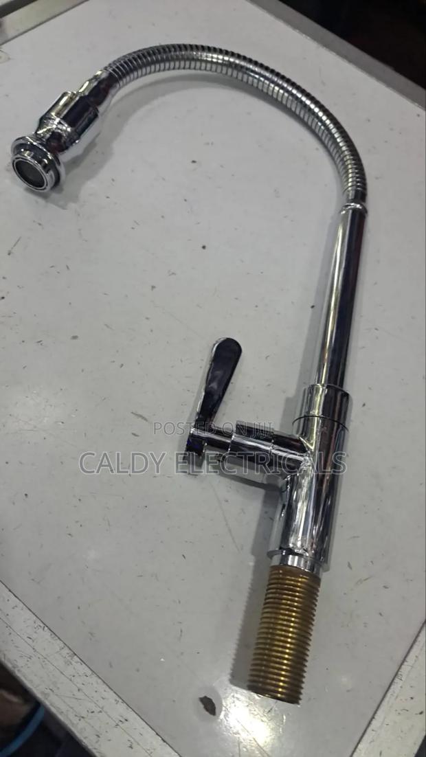 Flexible Rotating Single-Handle Kitchen Sink Faucet for Cold Water - main view