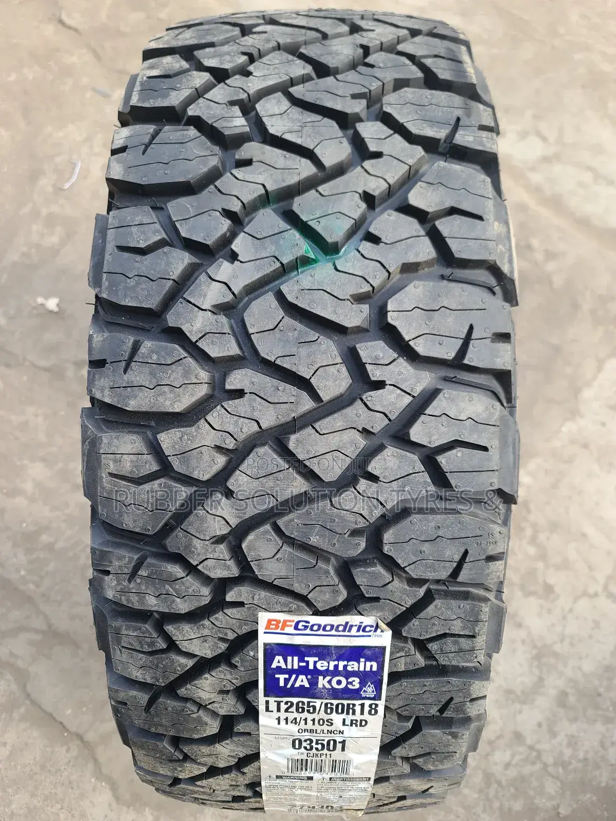 265/60r18 Bf Goodrich Tyres a/Tk03 All-Terrain
