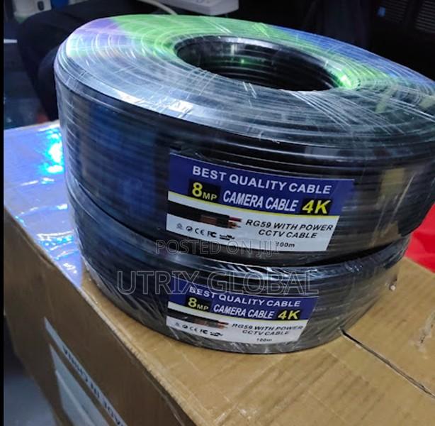 Cctv Camera Wiring Rg59 Cable With Power 100m