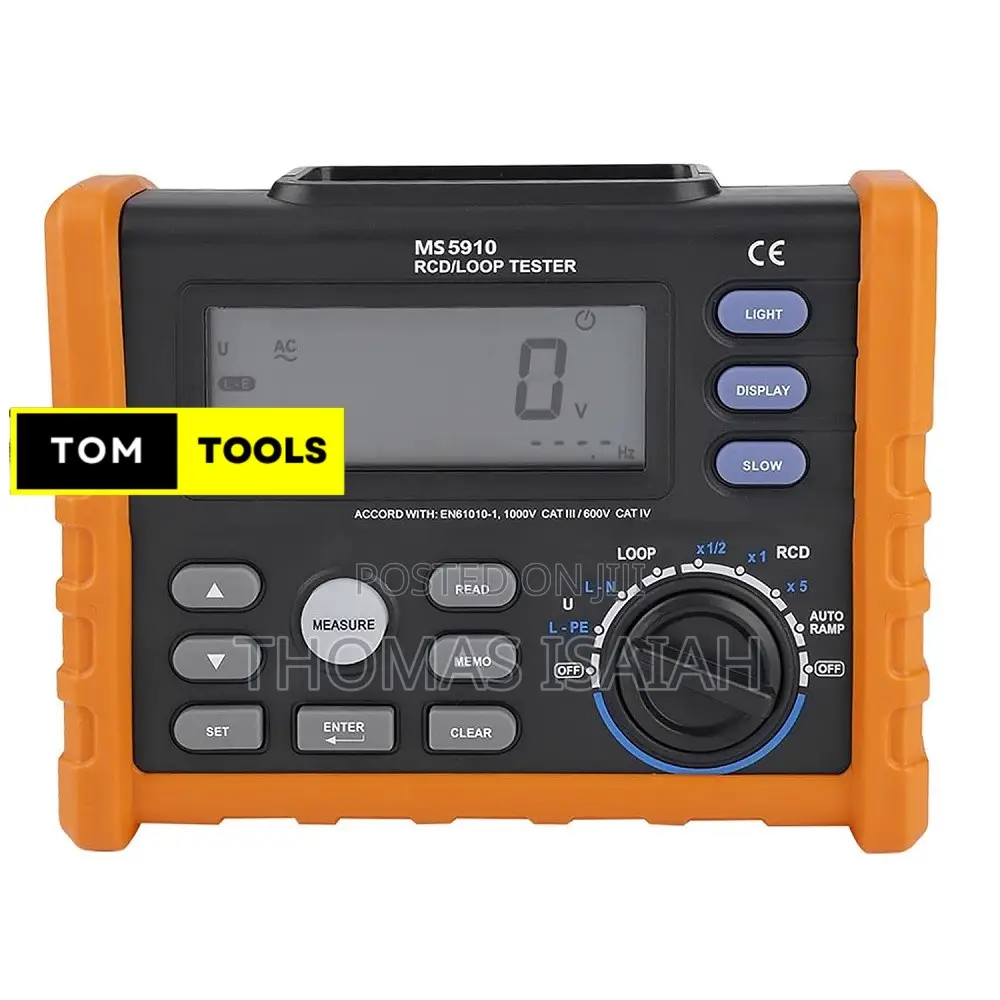 Ms5910 Digital RCD Loop Tester Multimeter