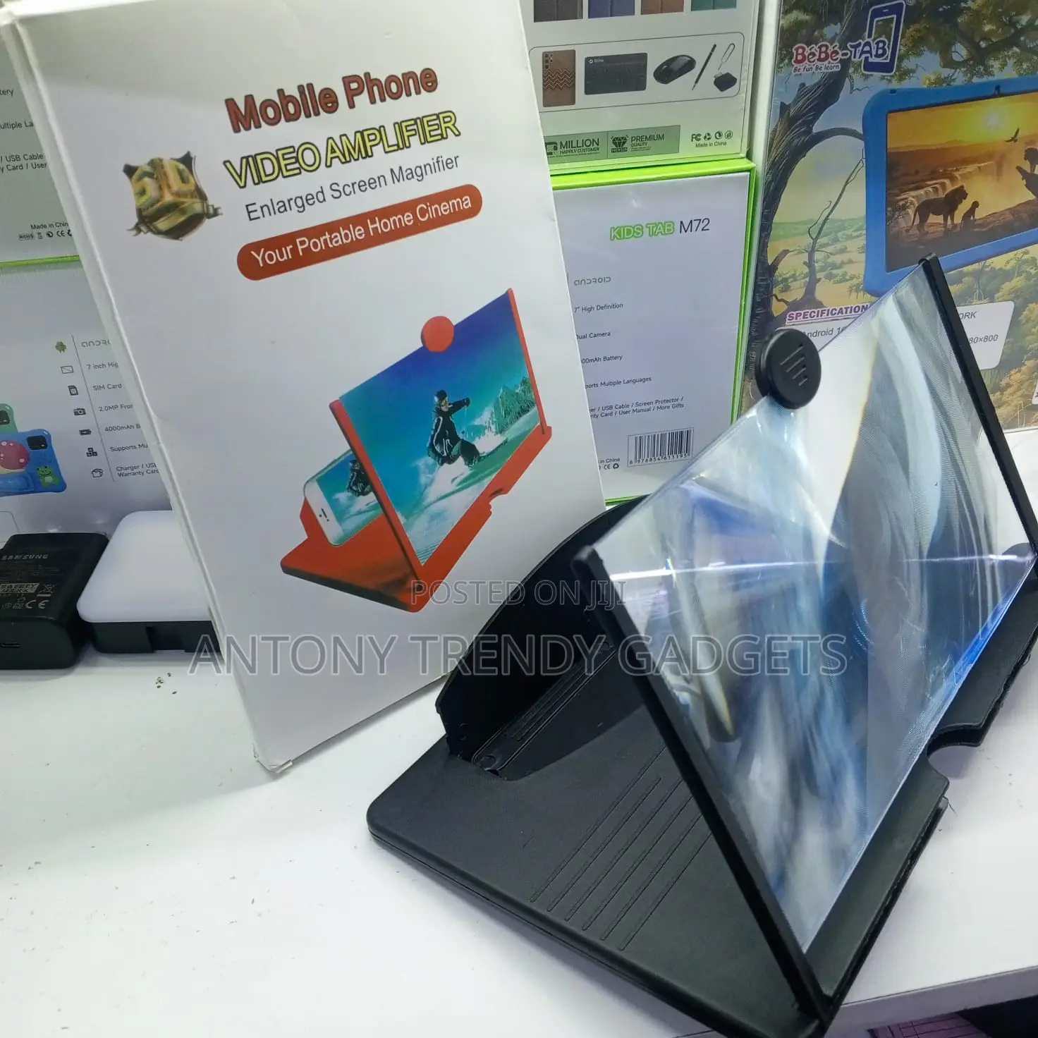 3d Hd Phone Screen Magnifier With Large Foldable Display Design