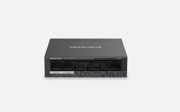 Mercusys 6-Port 10/100mbps Desktop Switch With 4-Port Poe+ -Tl-Ms106l