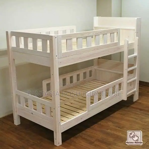 4x6 Natural Wood Bunk Bed