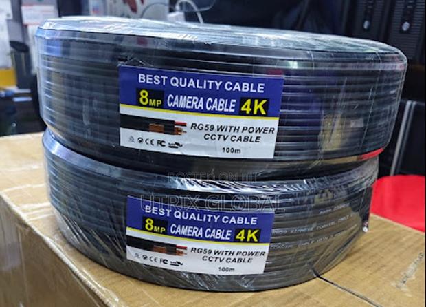 Camera Installation Rg59 Cable With Power 100m