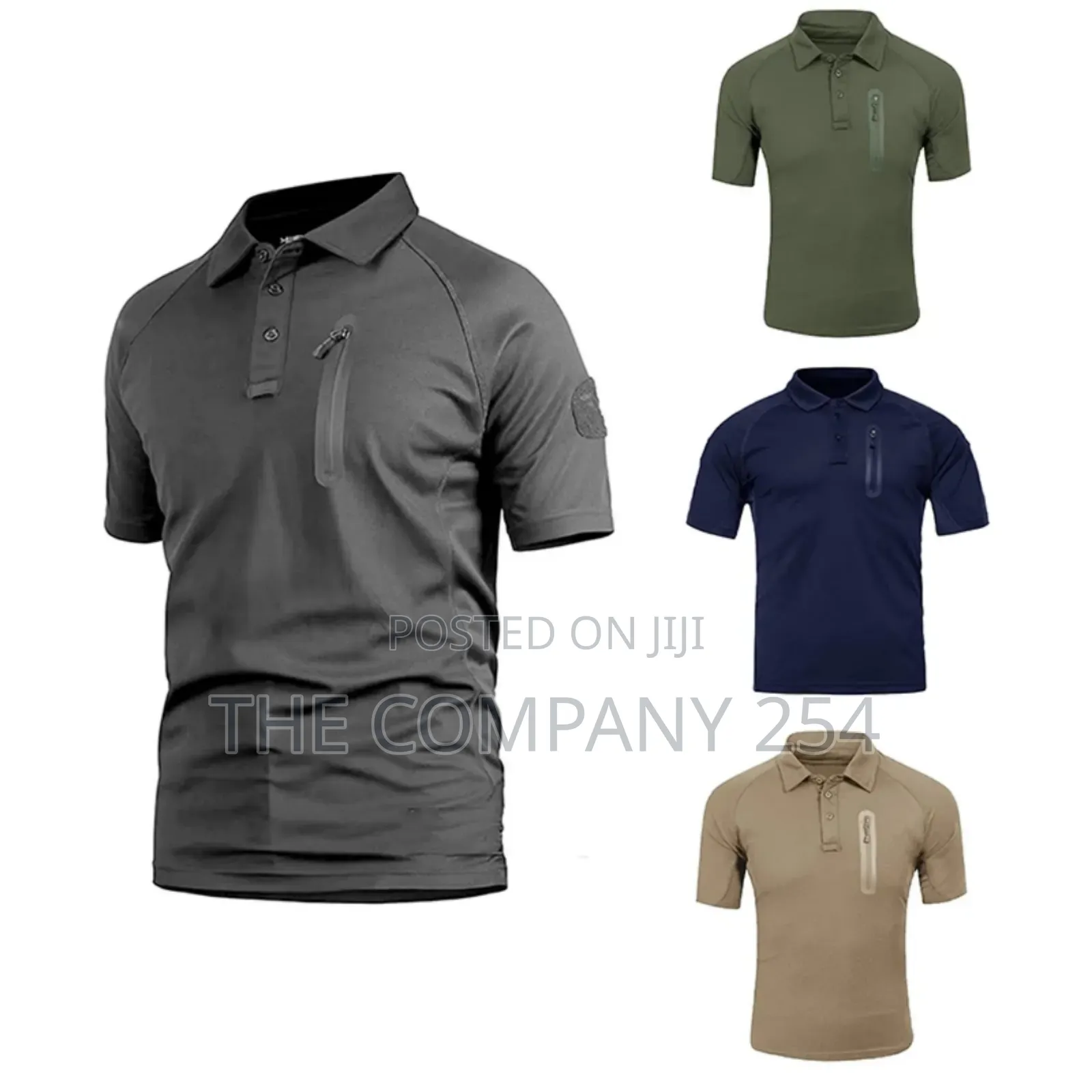 Slim Fit Tactical Polo Outdoor Short Sleeve Summer Turn-Down T-Shirt