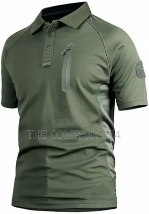 Slim Fit Tactical Polo Outdoor Short Sleeve Summer Turn-Down T-Shirt