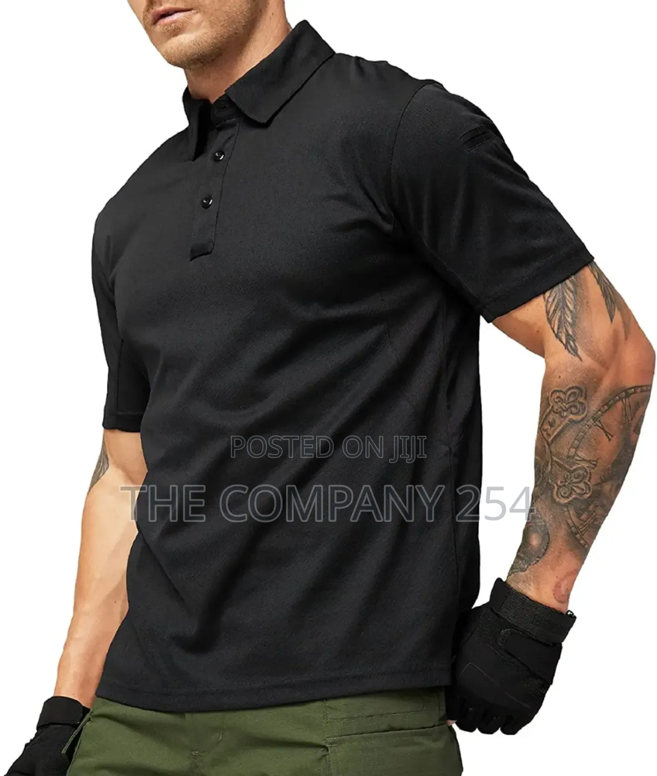 Slim Fit Tactical Polo Outdoor Short Sleeve Summer Turn-Down T-Shirt