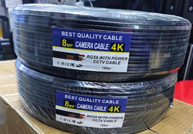 Cctv Rg59 Cable With Power For Shops Offices Homes