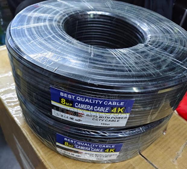 Rg59 Cctv Cable With Power Easy Installation 100m