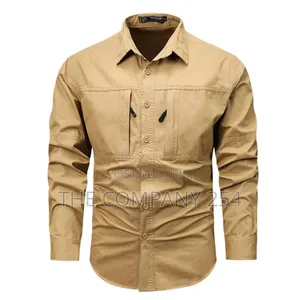 Spandex Full Double Zip Tactical Shirts Hiking Hunting Outdoor
