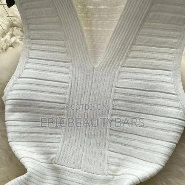 Valentine Summer v-Neck Pleated Waist Slim-Fit Dress/Black - thumbnail 3