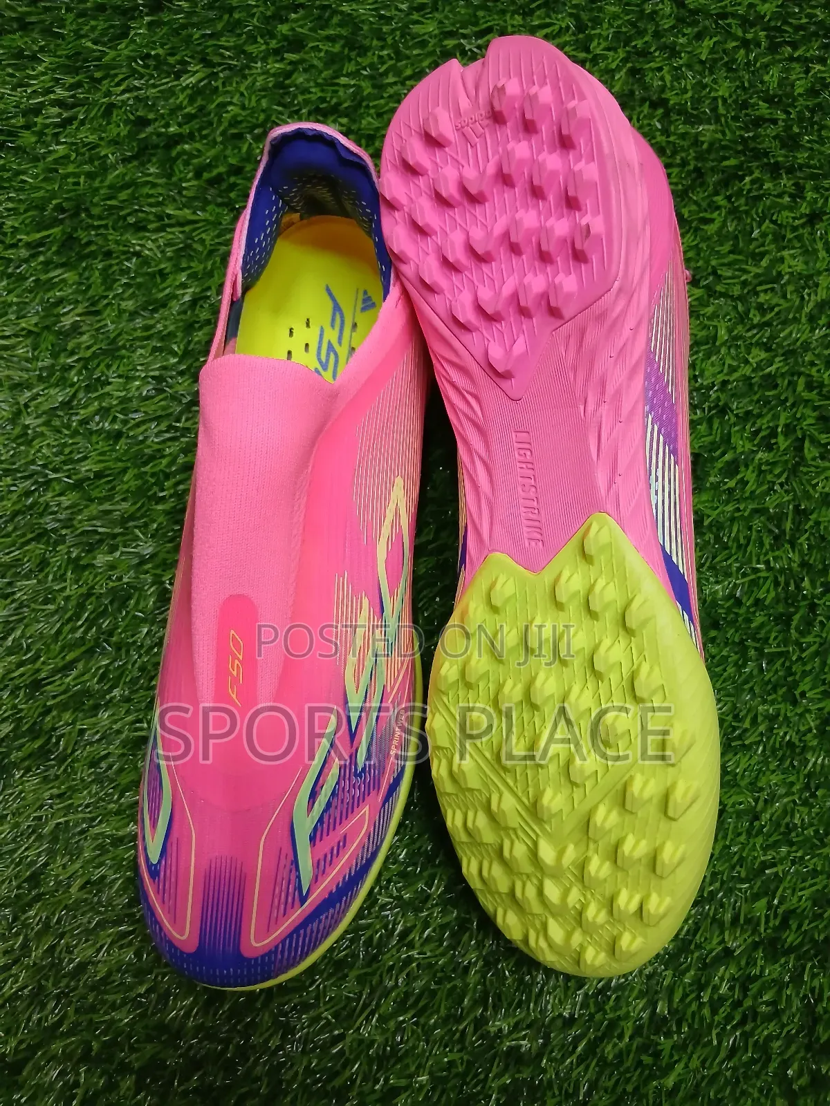 Pink Pop Adidas F50 Astro Turf Football Boots