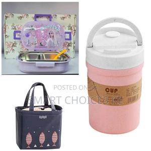 Frozen Cartoon 3 In 1 Microwaveble Lunch Box Combo Set - main view