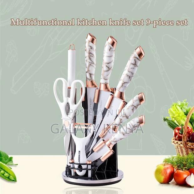 Kitchen Knife 9pcs Acrylic Knife Holder - thumbnail 4
