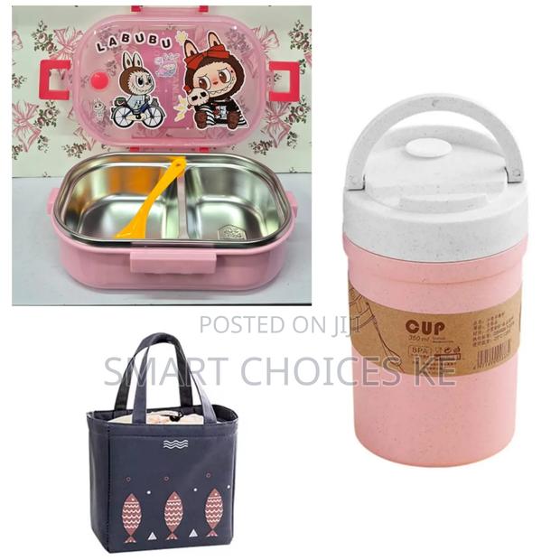 Frozen Carto0on 3 In 1 Microwaveble Lunch Box Combo Set - thumbnail 2
