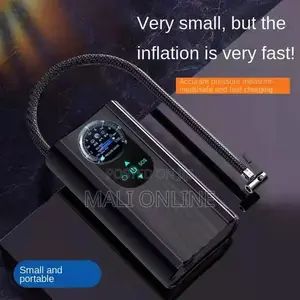 12v Portable Tire Inflator Air Compressor With Pressure Gauge 150psi