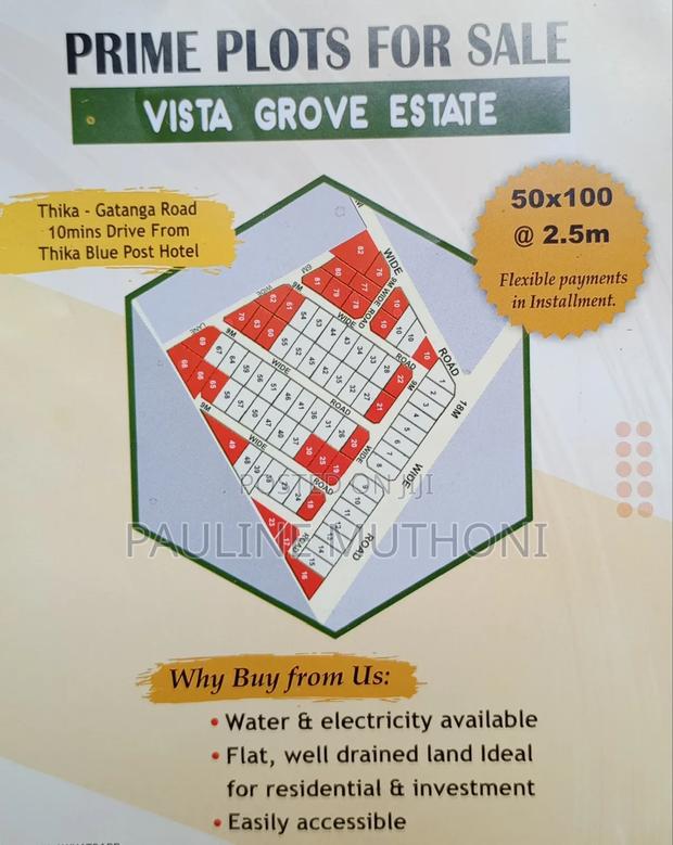 Prime Plots for Sale Along Thika Gatanga Road