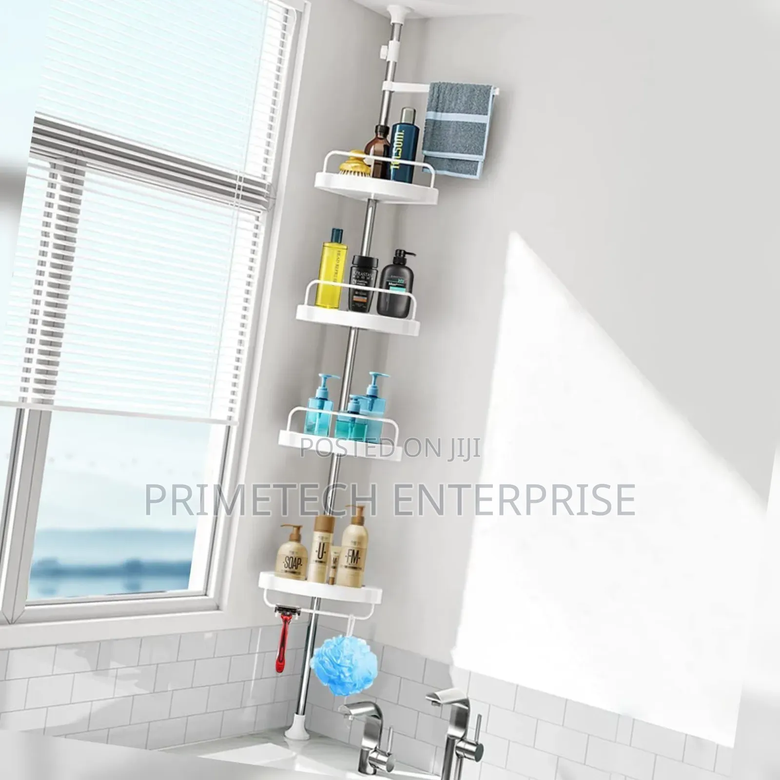 Multipurpose Indoor Adjustable Corner Shelf Organiser