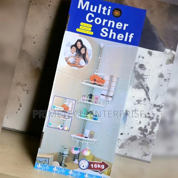 Adjustable Stainless Steel Multi-Corner Shelf - main view