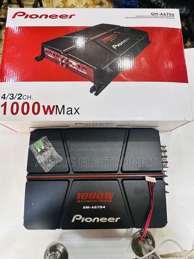 Pioneer Gm 6704 Amplifier 1000w Strong Bass Clarity