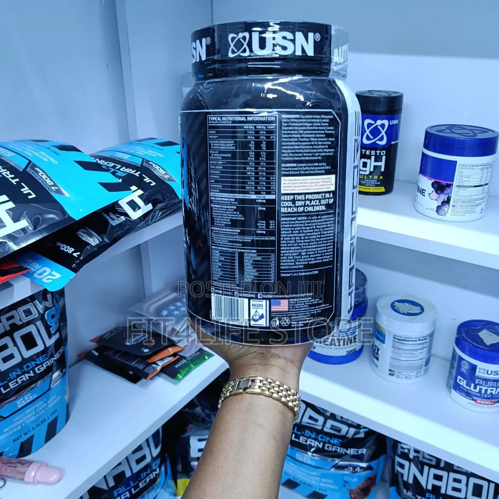 Usn Hardcore Whey Gh – All-in-One Protein (2lbs / 908g)