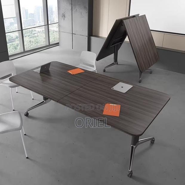 Boardroom Tables; Foldable Conference Room Table With Wheels