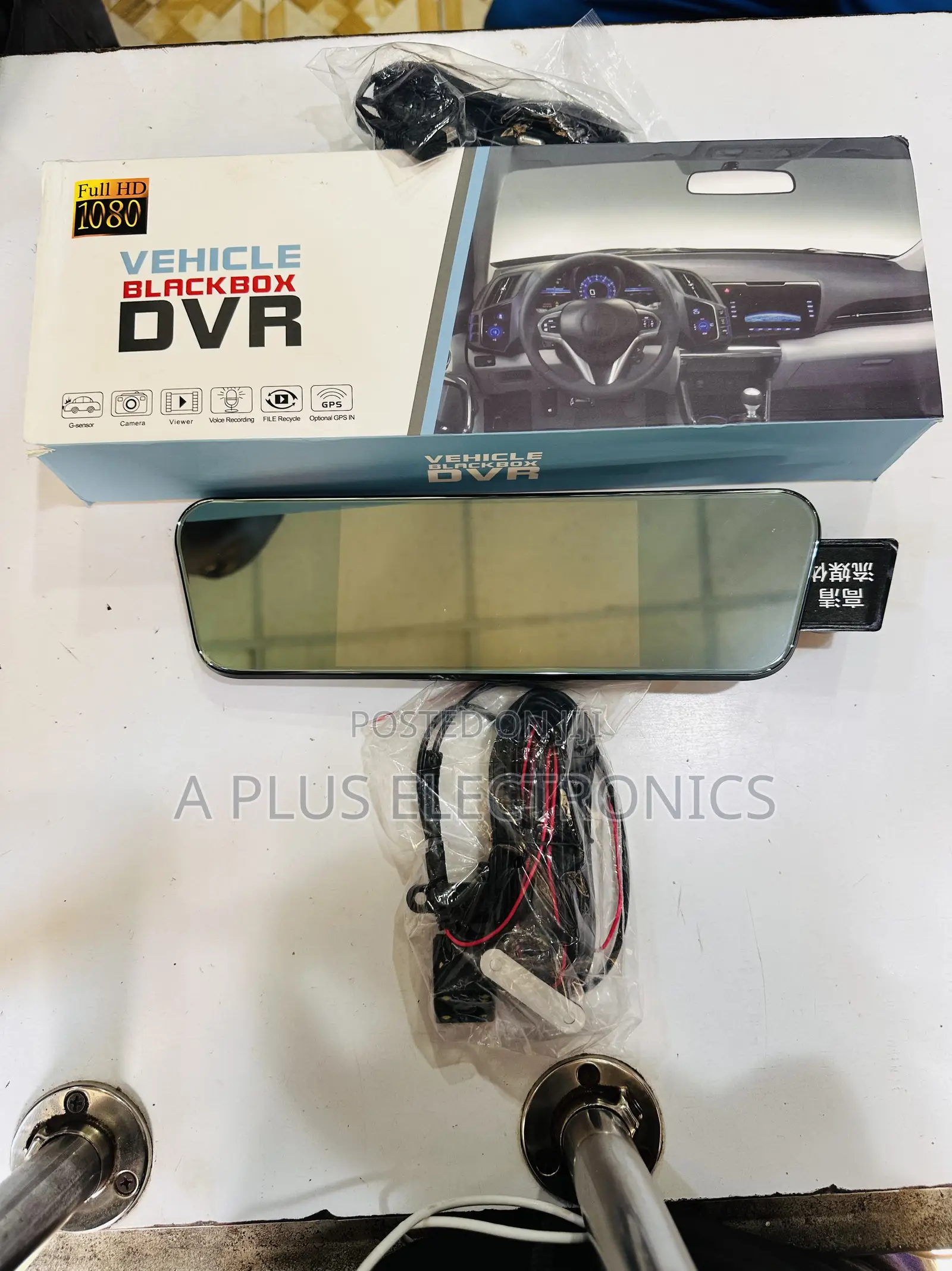702 2 Way Rear Mirror Dash Camera 5 Inch Screen Dual Lens