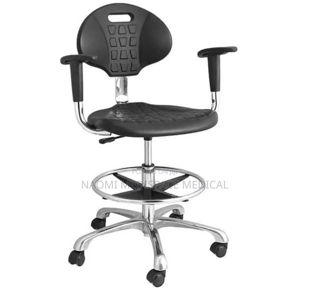 Doctor's Chair/Stool With Backrest and Armrest
