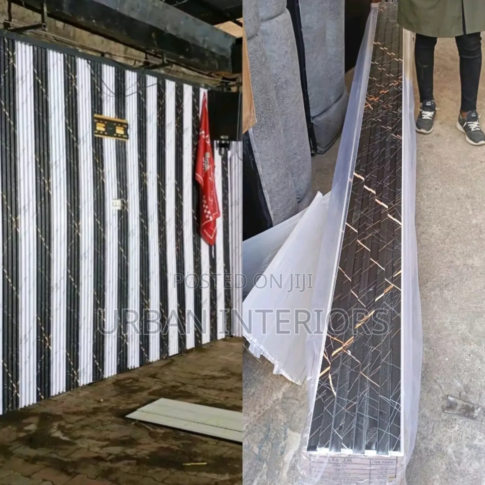 Black and White Fluted Wall Panels Black and White Fluted Wall Panels