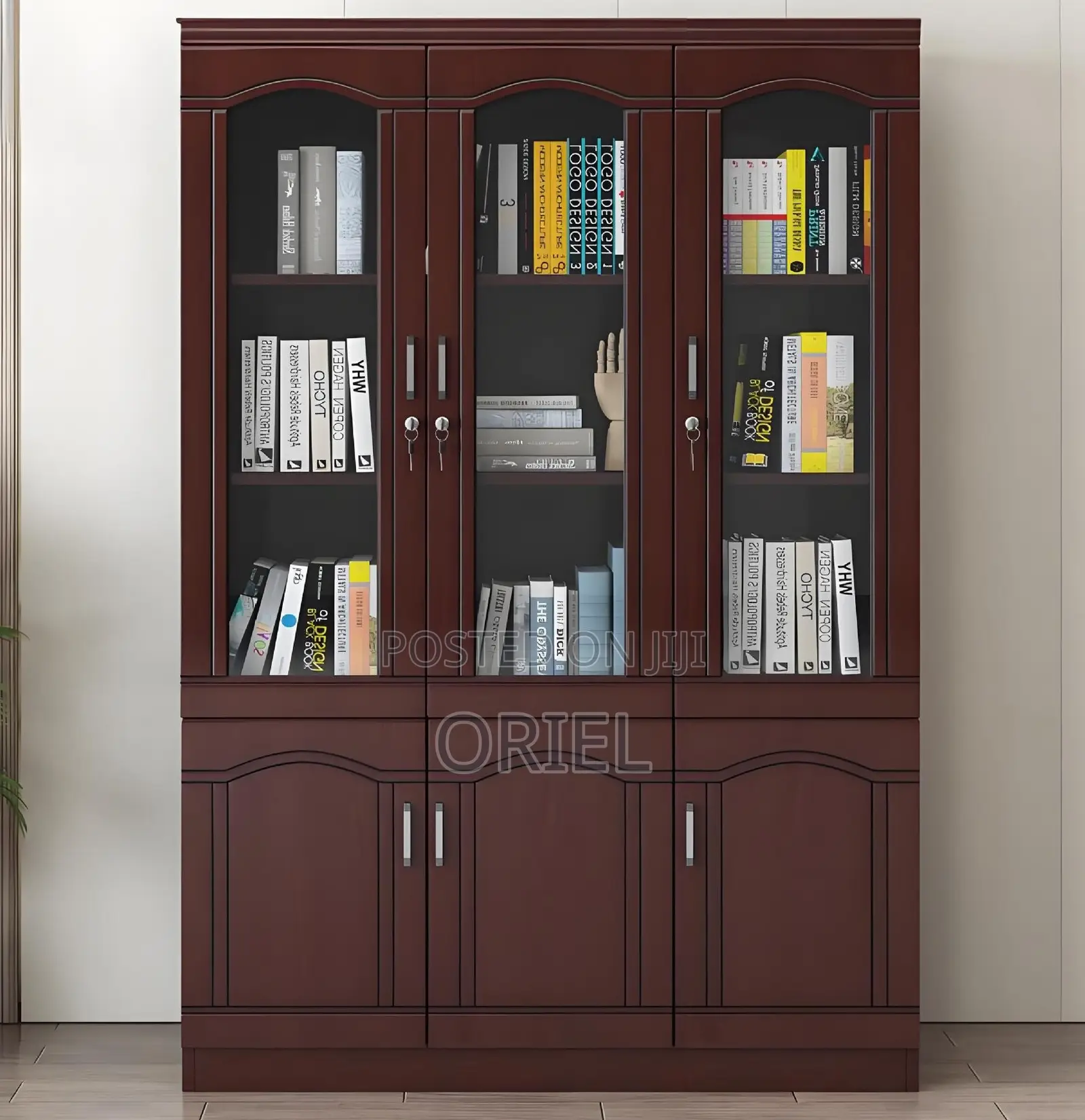 Office Cabinets; Luxury Mahogany Office Storage Cabinet