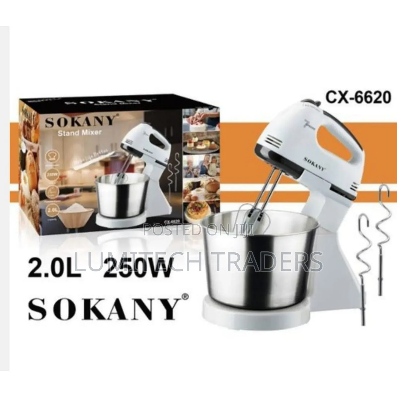 Sokany Bowl Stand Mixer 2 Litres