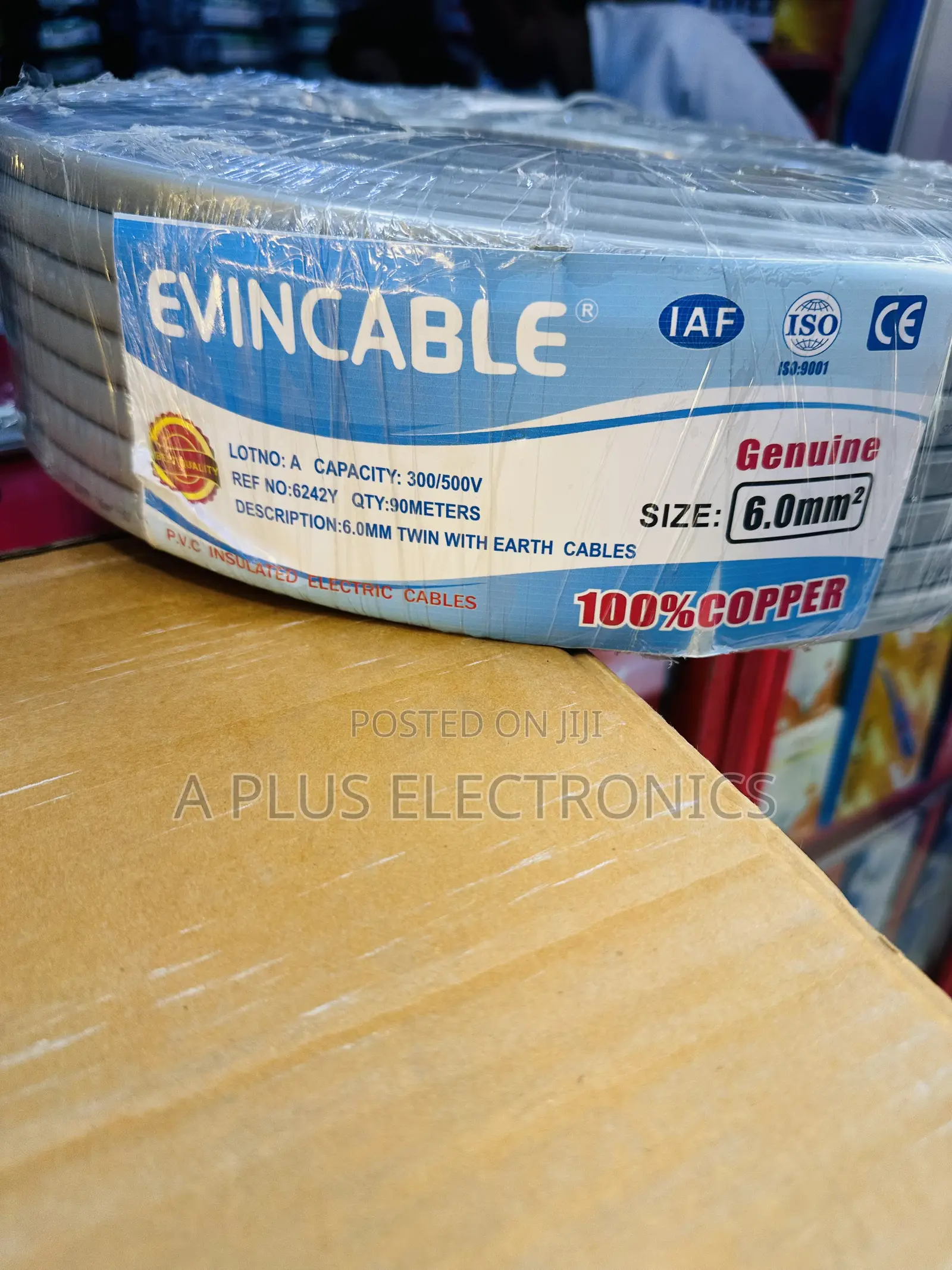 6.0mm Evincable Twin Wiring Cable
