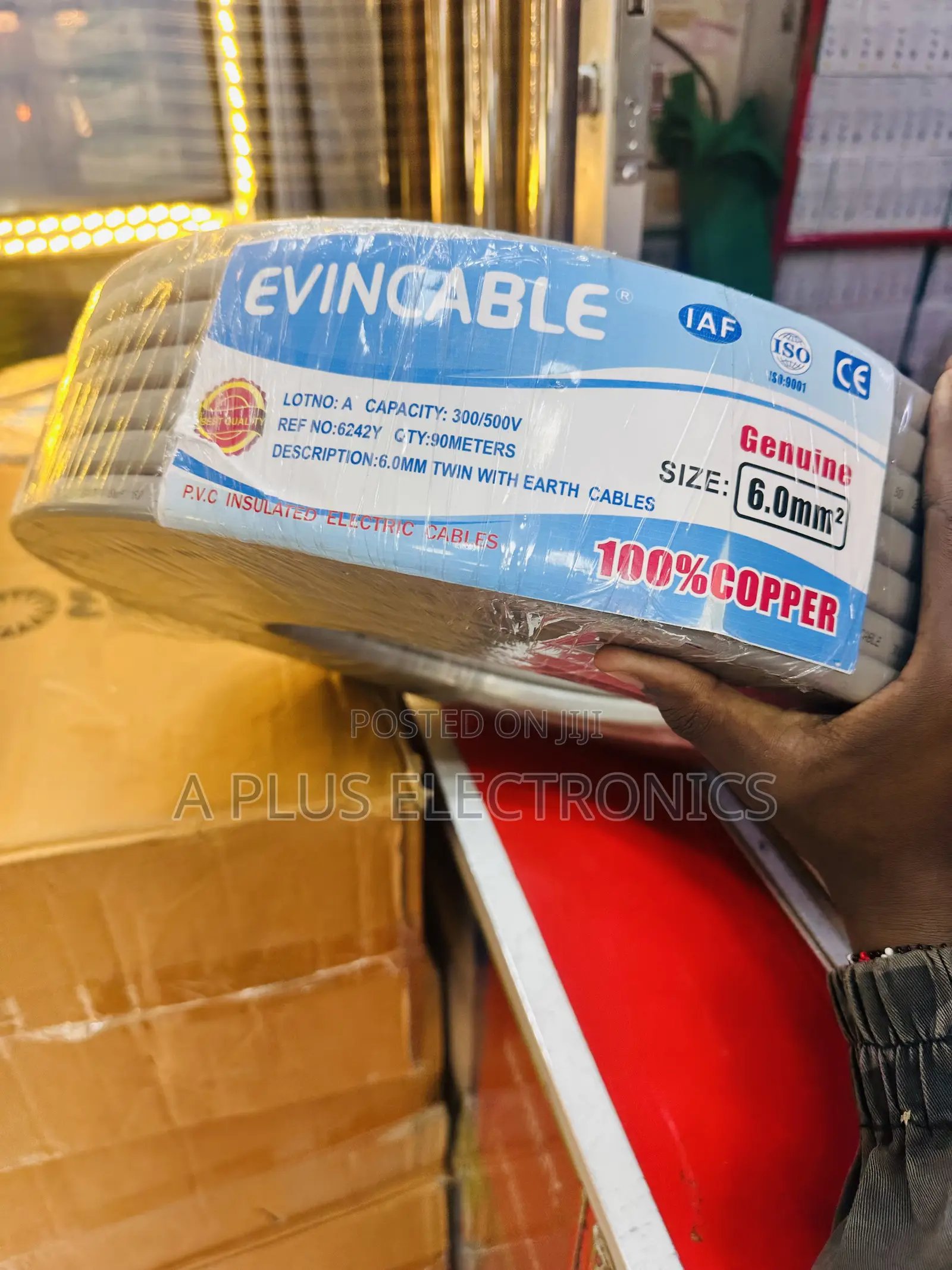 Evincable 6.0mm Twin Wiring Cable – Premium Electrical Wire